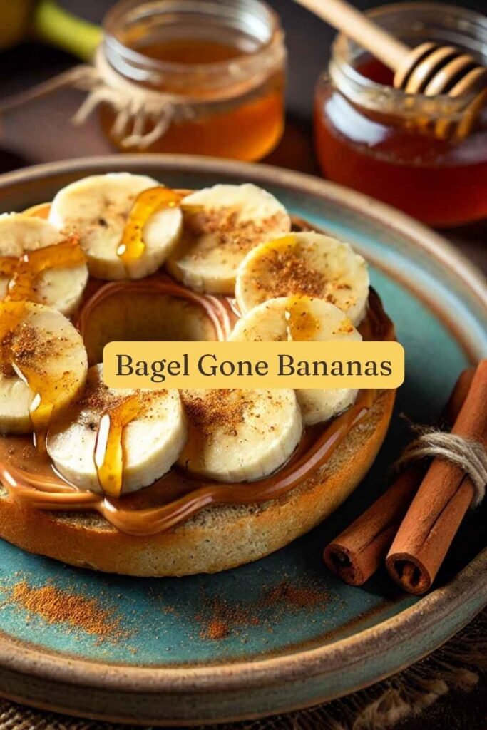 No Cook Breakfast - Bagel Gone Bananas