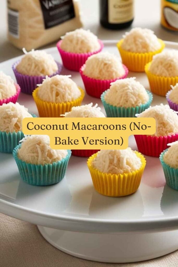 Coconut Macaroons (No-Bake Version)