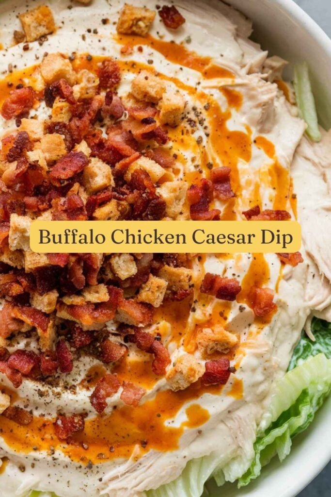 Buffalo Chicken Caesar Dip