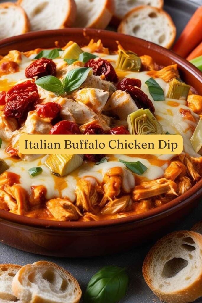 Italian Buffalo Chicken Dip