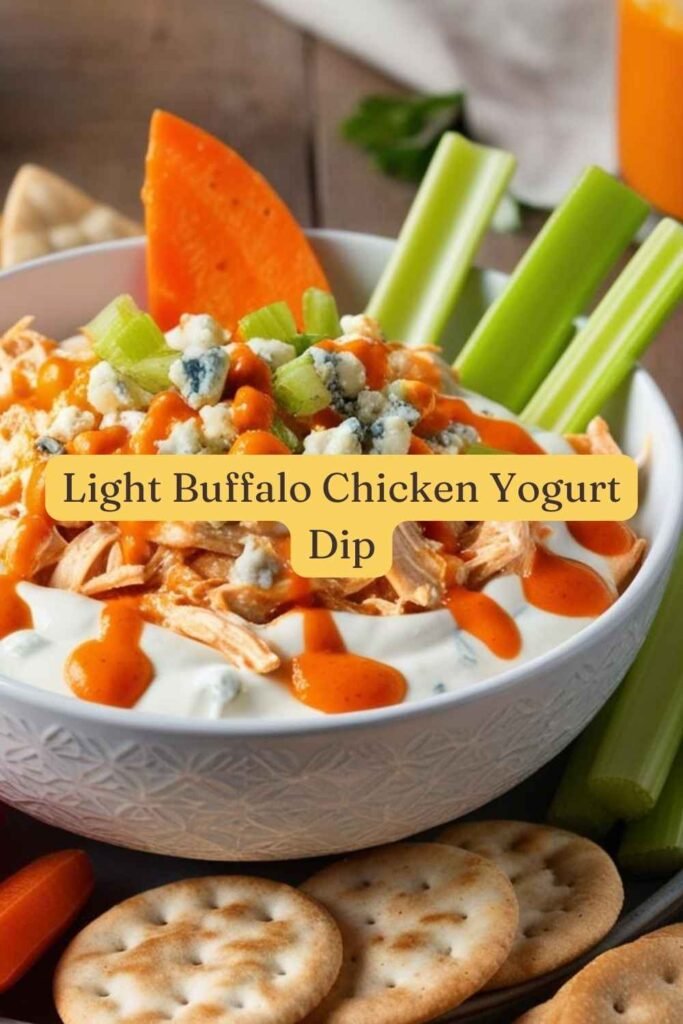 Light Buffalo Chicken Yogurt Dip